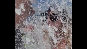 Wave takes out girl outside while giving blowjob – FUNNY BLOOPER