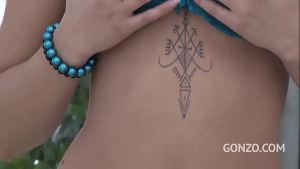 Gangbang whore takes triple anal and gushes squirting pleasure while dripping hot desire