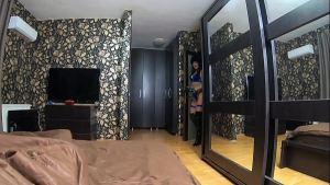 MilfyCalla- Deep blow-job and cum play while wearing a hot green fur-coat , leather gloves and long boots 213- preview