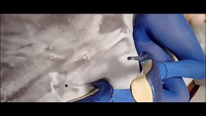 Preview – 20 minutes Milf blowjob with pigtails, pantyhose, big tits, cum in mouth