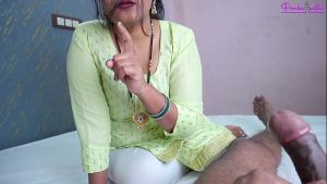 Village Stepmother Ravinadesi Caught her Stepson with Erect Dick, She helps for tight Dick and Cumshot in mouth.