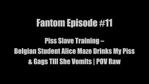 Fantom Piss Ritual – Belgian Teen Alice Maze Drinks Every Drop