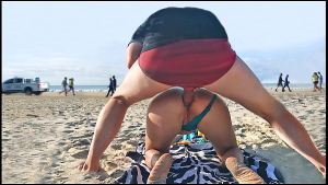 Crazy stranger fucks me in the ass in front of the coast guard