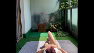 HUGE TITS MOM LETS A NEIGHBOUR CUM ON HER BIG FEET