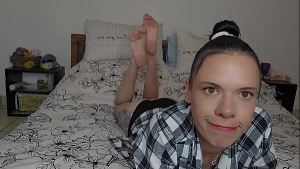 Dirty talking About my fetish solo feet pussy play