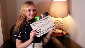 Collared British 18 Year Old Gets Herself Off With The Fucking Machine