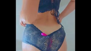 Gorgeous Tanned Latina Girl’s take a shower after pool day