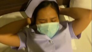 พยาบาลนัดเย็ดกับเพื่อน น้ำแตกคาหี