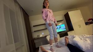 FUCKING MY STEPFATHER WHILE HE IS TALKING ON THE PHONE WITH HIS WIFE