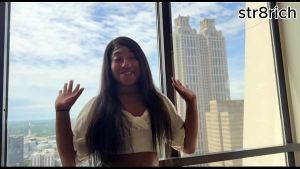 STEP BRO PULL MY GLASS BUTT PLUG OUT AND FUCK MY EBONY TEEN ASS