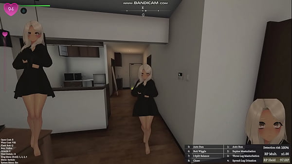 Exhibitionist Manaka naked in town with handcuffs