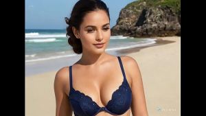 Evelyn te provoca na praia como ninguém