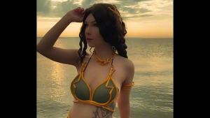 Princess Leia is waiting for you on the beach