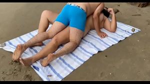 It happened in Brazil, a stepmother asks to be fucked on a nudist beach while others watch her. REAL