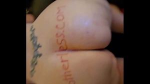 Candid Sandra unleashed: The Return of Candid Sandra big ass booty worship & fat hairy big pussy lips licked & sucked on while having a face buried inside her chunky ass