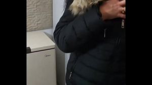 Uggs Boots, funny camel-toe and an old down-jackets are ready for fun!