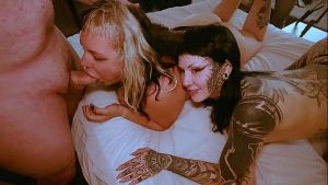 Four On Two Orgy Ends With Messy Facials