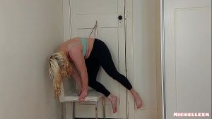 Hanging wedgie off a door