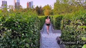 Shy Woman Scared of Being Caught by a Stranger: Public Flashing & Piss