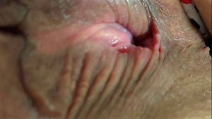 Big ass white granny working out with lots of exercise stretching – BBW SSBBW flashing and showing her phat booty and meaty pussy close up