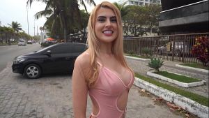 Lola Morango, Beautiful 22 years Brazilian blonde picked up at the beach & fucked by 3 huge cocks (DAP. Anal, ATM, monster cock, BBC) OB458