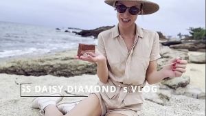 Eating Choco Cake on Diamond Blue Beach SFW