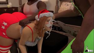 Sexy Pawg milf gets gang banged for Christmas