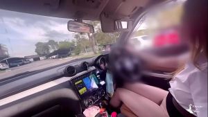 Thai student masturbates to show stranger outside.