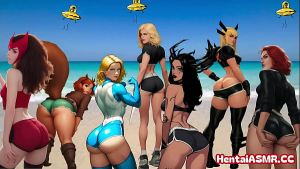 horny hero rivals at the beach asmr binaural
