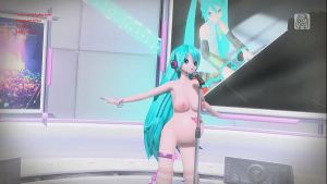Hatsune Miku 39! Project diva Nude Mod Pregnate and Cum