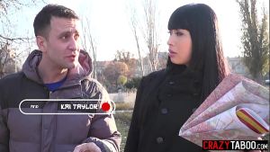 Asian in need is here for deepthroat so babe swallowed huge white dick