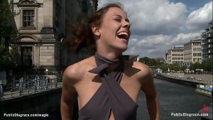 German babe humiliated on the streets