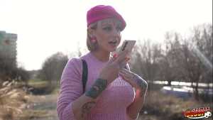 GERMAN SCOUT – French blonde Beauty Endy with Big Clit and Tits at Pick Up Casting Fuck