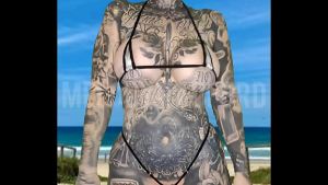 Milf Micro Bikini Modelling on the Beach