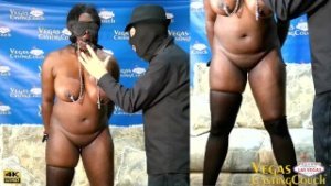 Onyx- Ass Fucked DEEP-BDSM -Anal Hook -Big Ebony Natural Boobs- HOT Wax- Interracial- Anal POV