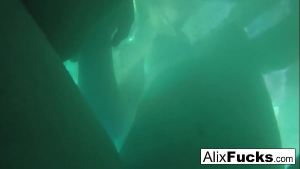 Underwater hidden camera lesbian fun with Alix & Jenna