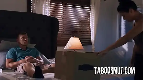 Asian Widow Ask Stepson To Wear His Stepdad Military Uniform And Fuck Her