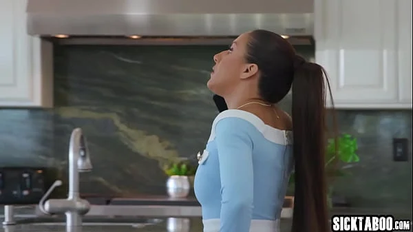 Big tits stepdaughter Lilith Grace gets ass fucked by her perverted big cock stepdad