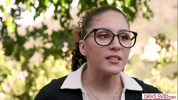 Big tits teen fucked by an old handyman