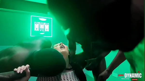 Airtight gangbang for English slut