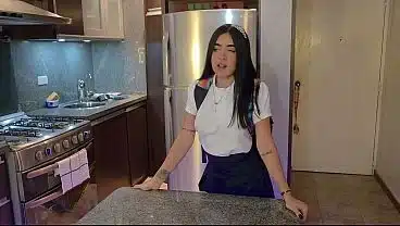 Horny student can’t resist the urge to have sex with her stepbrother