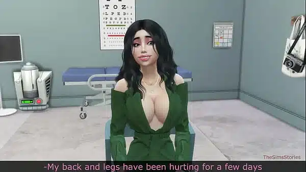 Lesbian doctor helps patient by having sex with her, the sims 4