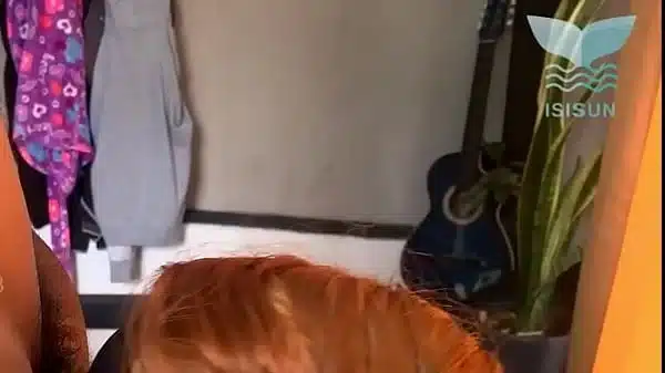 My wife’s friend sneaks me onto the Airbnb couch while she’s away and sucks me off incredibly.