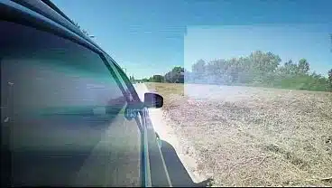 Pissing through the window and mouth piss on the road