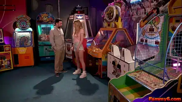 Stepdaughter Sky Pierce and her stepdad Tommy are playing their OWN game that leads SKy to taste and deepthroat Tommys cock