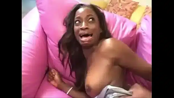 Ebony Monique Holds Mandigo’s Meat Pole in Her Ass PMV