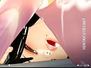 3D hentai girl suck a hard phallus