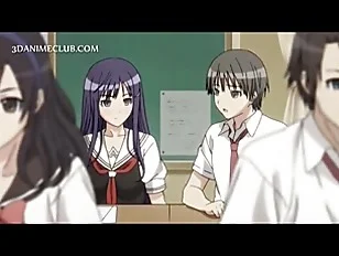 Amine blonde in  uniform gets wet cunt nailed hard