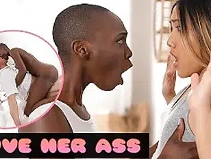 DEVIANTE – Asian Thai babe and stunning black African beauty get into a anal threesome with squirt