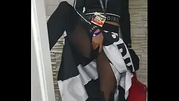 HORNY COUPLE HAS RISKY SEX IN A PUBLIC TOILET